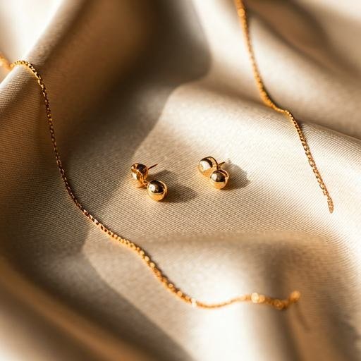 Gold earrings